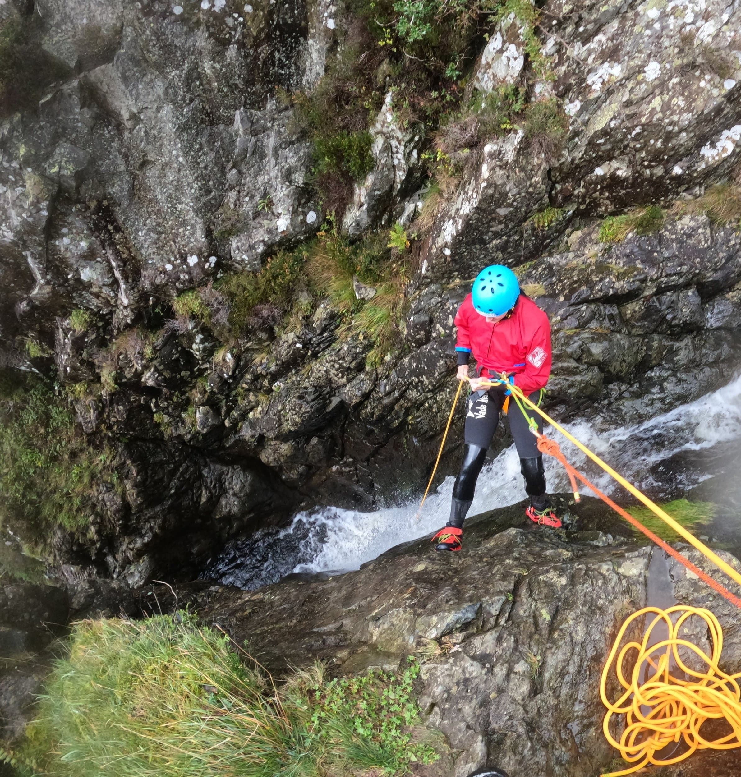 Canyoning Adventure at Fisherplace Ghyll with Ghyll Scrambling in Cumberland