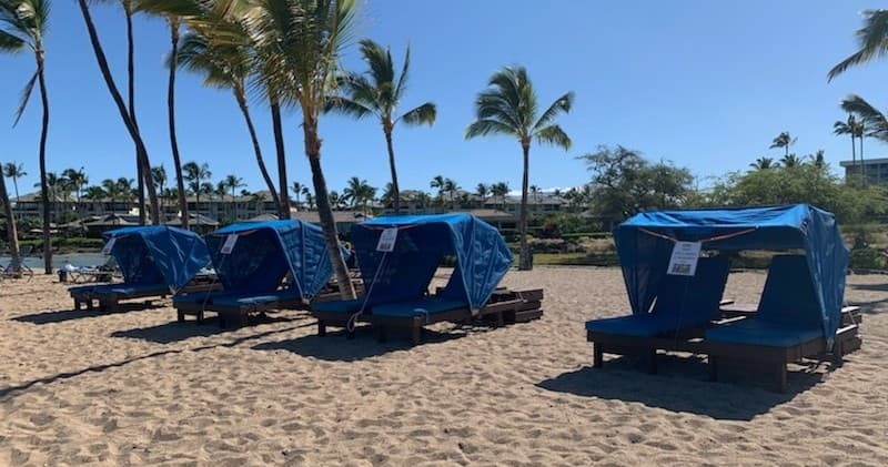 Anaeho’omalu Bay Cabana Rentals by Ocean Sports Cruises