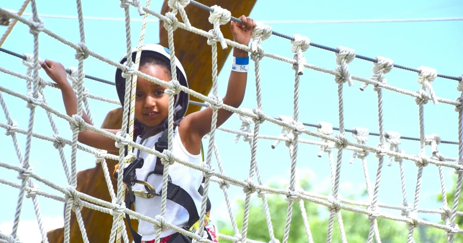 Kid-Friendly Ropes Course at Cool River Adventures in Helen