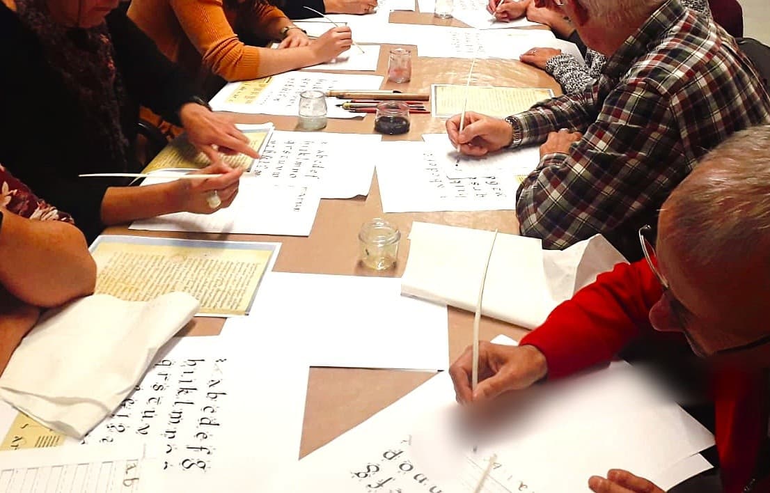 Hands-On Medieval Quill Workshop in Vic: Feather Carving and Carolingian Script