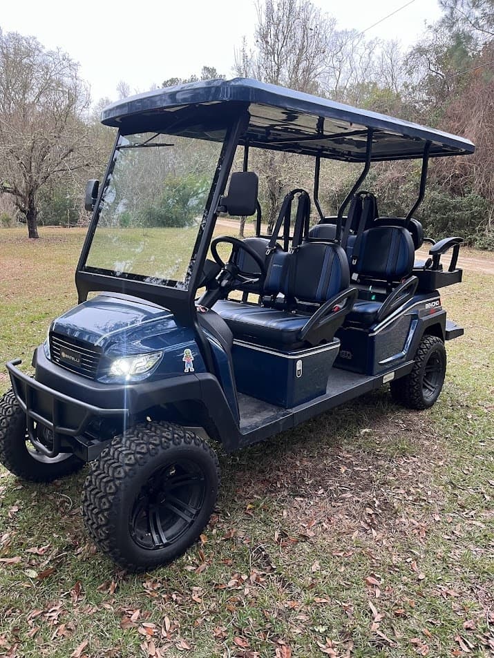 Cruising Edisto Beach with LSV on Edisto Rentals