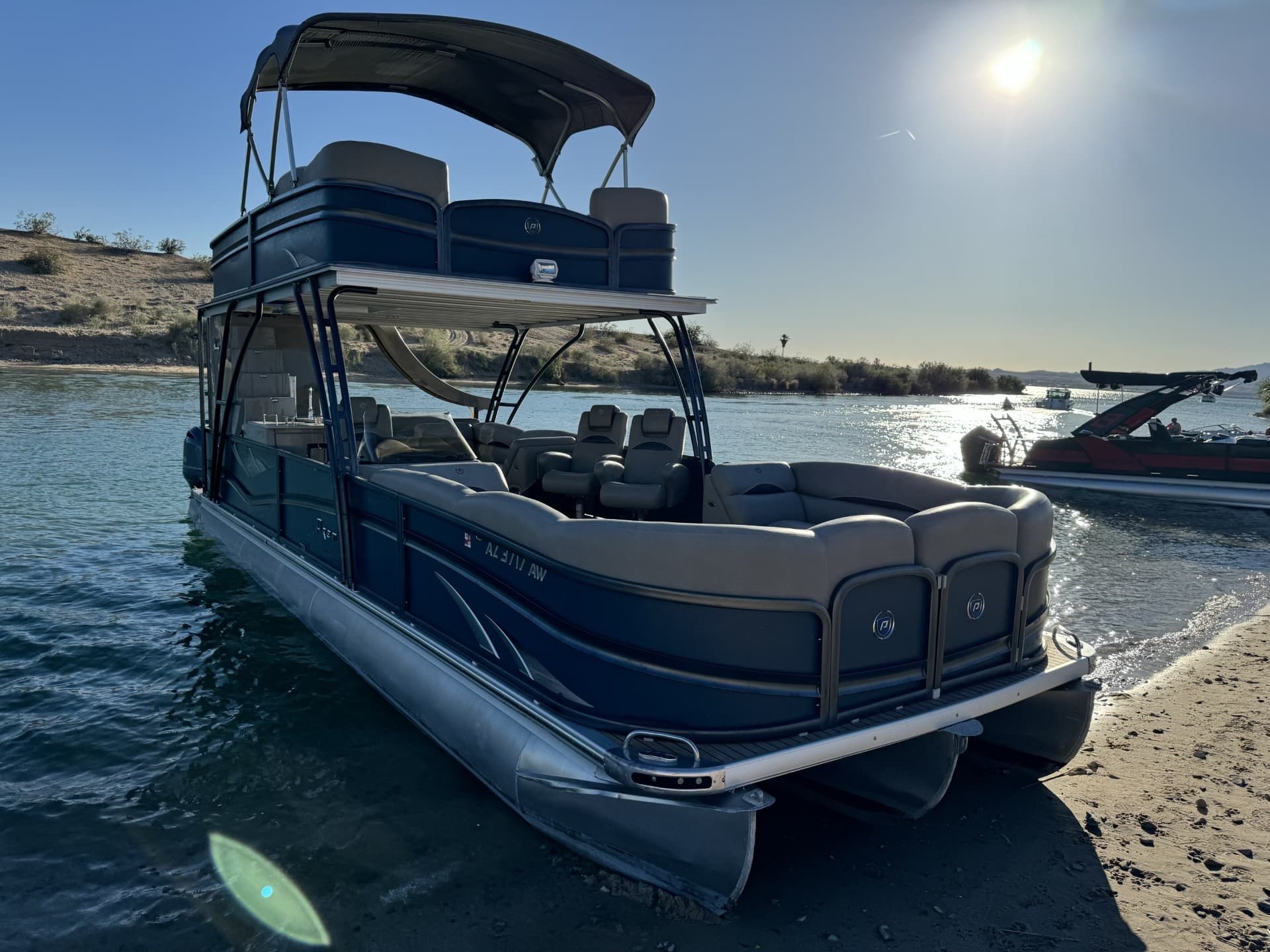 Lake Havasu Skydeck Rental: 2018 Premier 3100 for Groups
