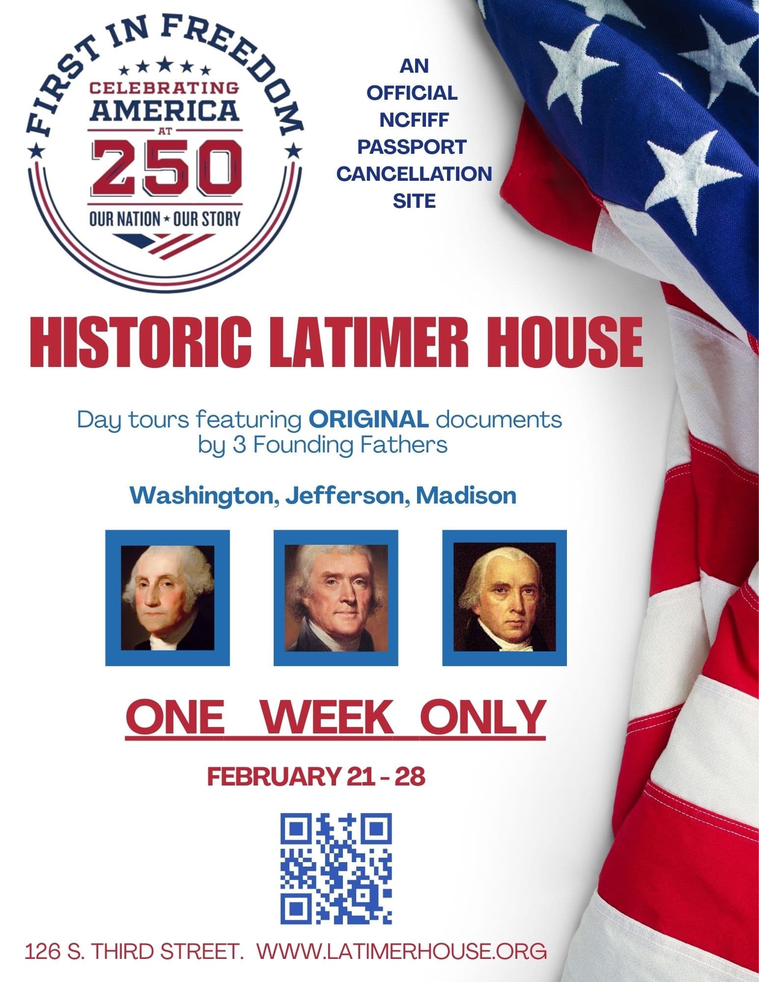 Latimer House First in Freedom Festival: See Jefferson, Madison & Washington Documents in Wilmington photo 1