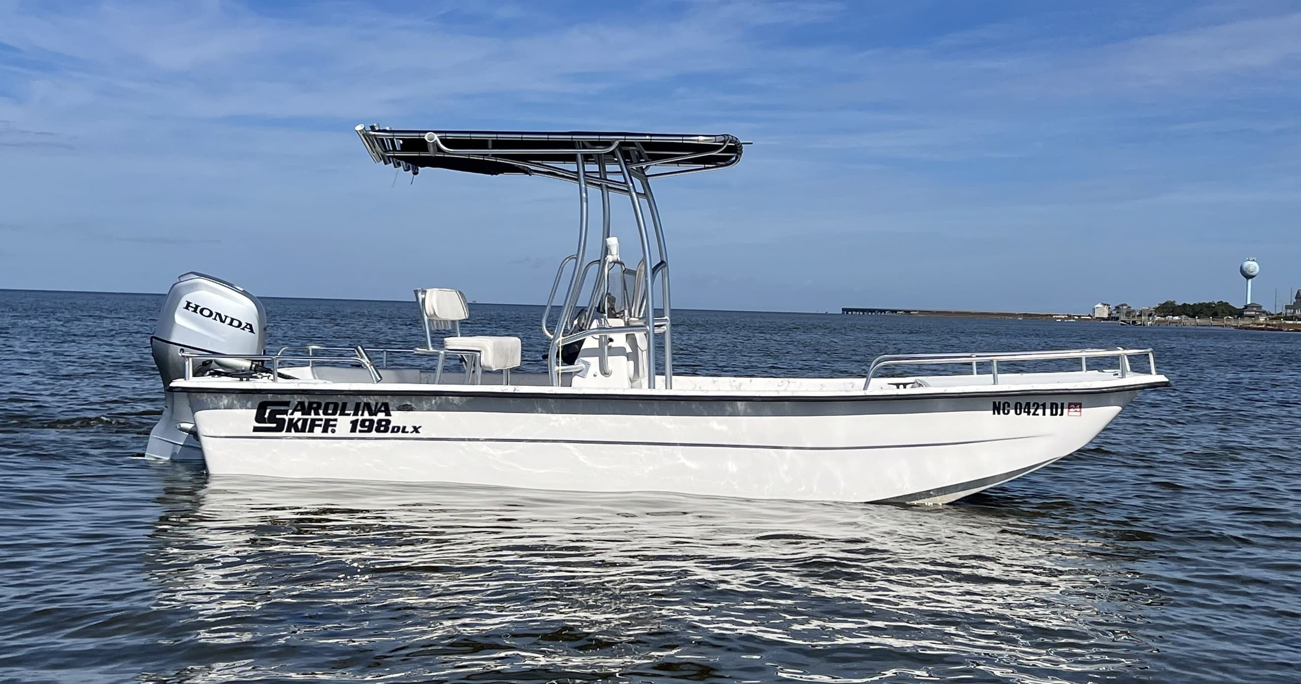 Explore the Outer Banks by Water: Carolina Skiff 198 DLX Boat Rentals in Waves, NC