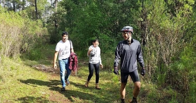 Mountain Biking at Parque el Encuentro in San Cristóbal