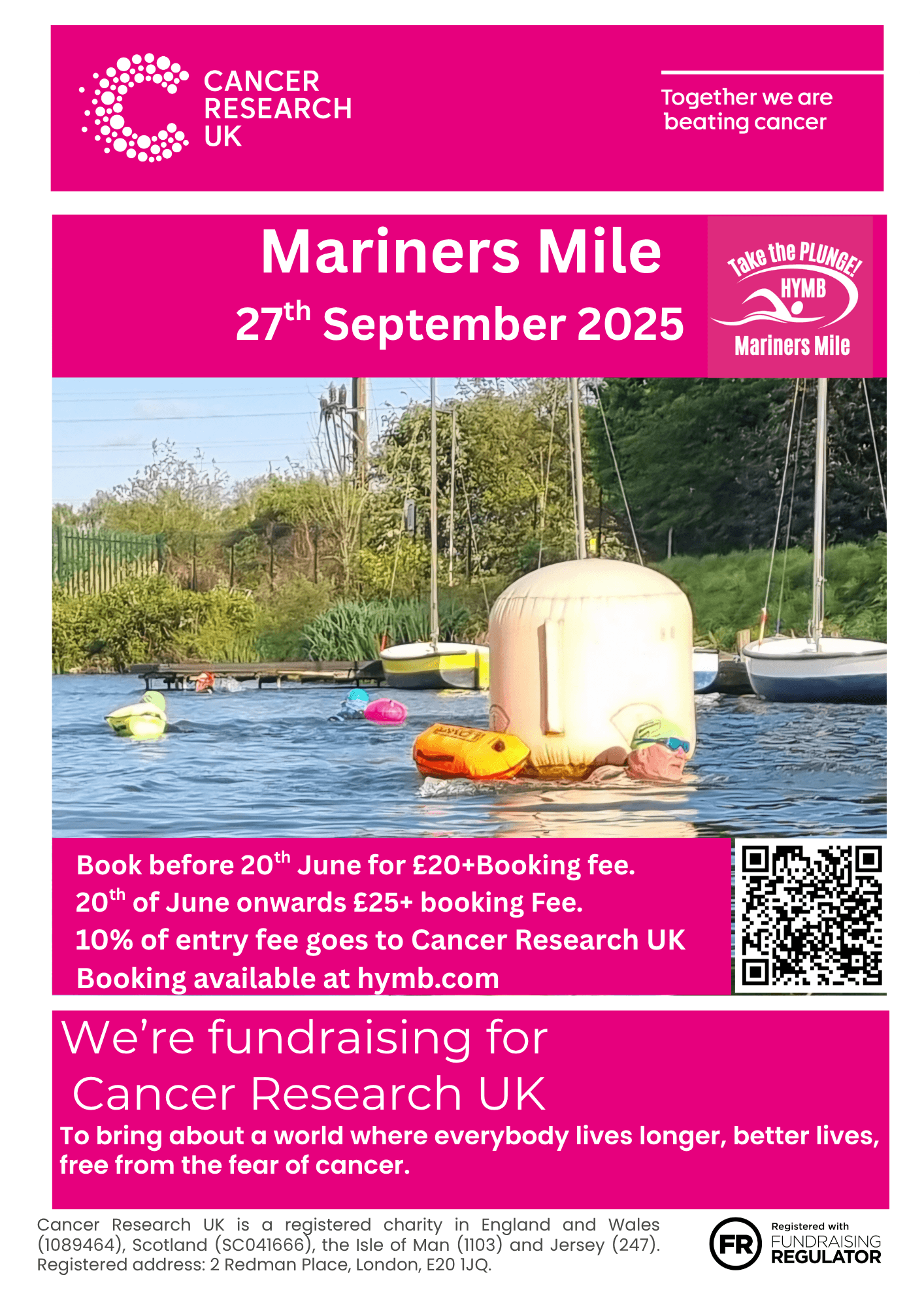 Open Water Swimming at Herts Young Mariners Base