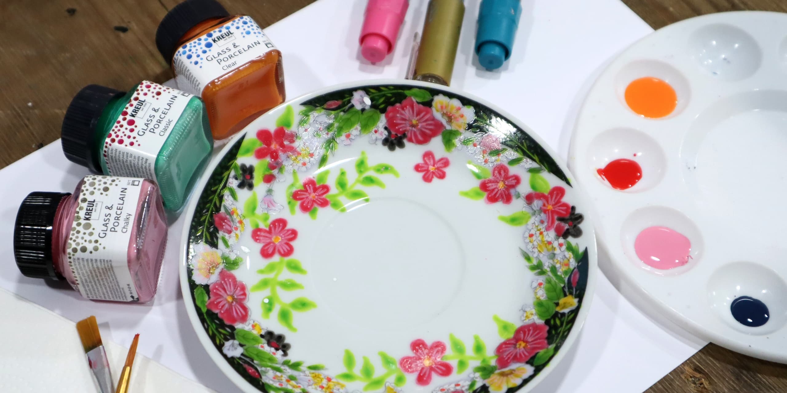 Plate Painting in Nottingham: Create a Ceramic Saucer at The Greenery photo 2
