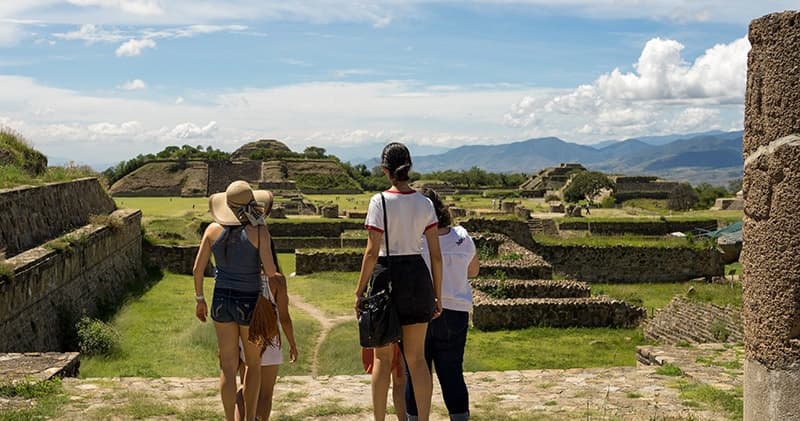 Land Adventures with Las Bugambilias Tours at Monte Albán