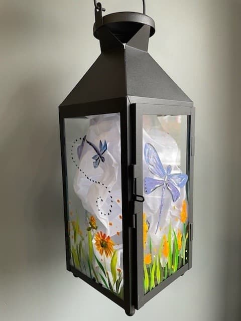 Summer Lantern Painting Workshop at parkwoodestate in Oshawa — Glass Lantern Class photo 1