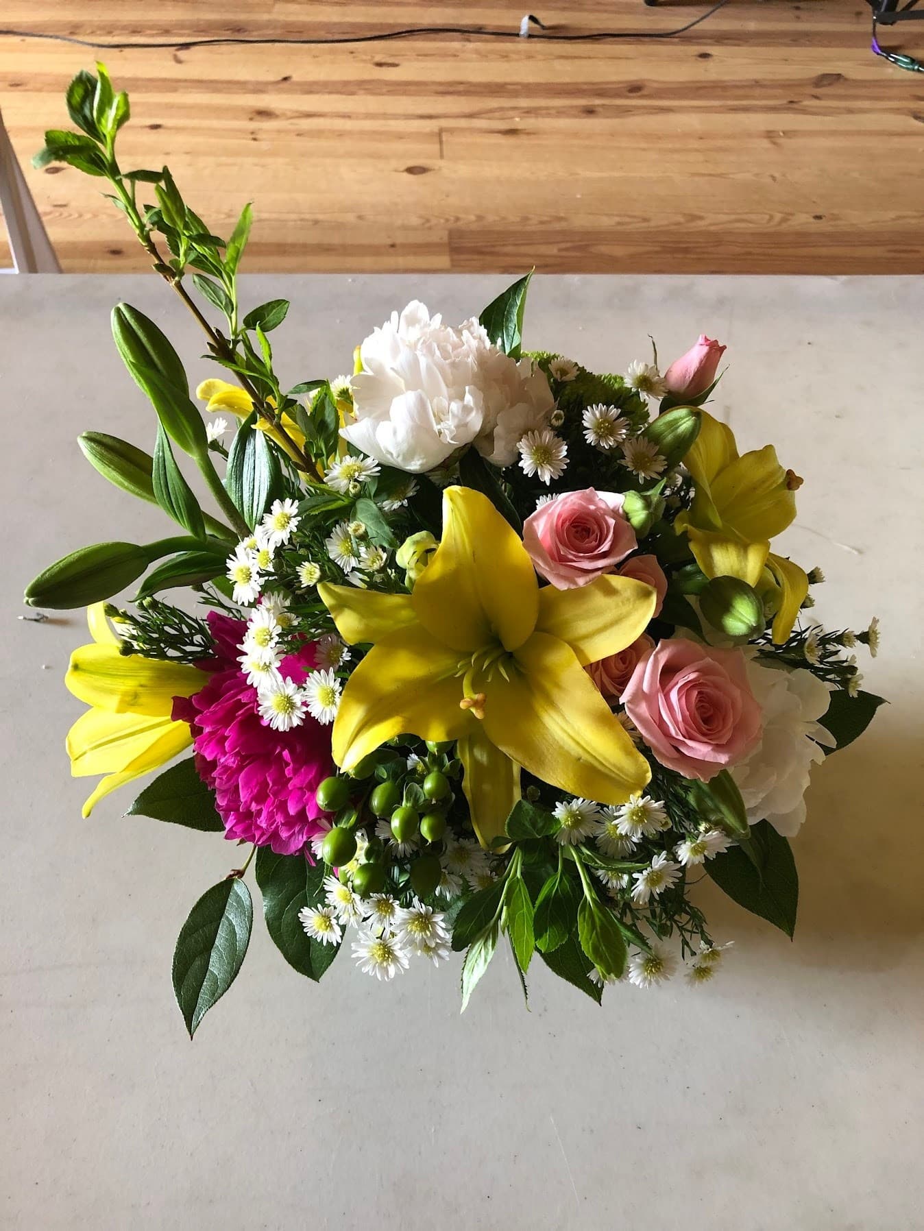 Lavender Floral Design Workshop at Lavender Hill Farm, Boyne City - Watering Can Arrangements photo 2