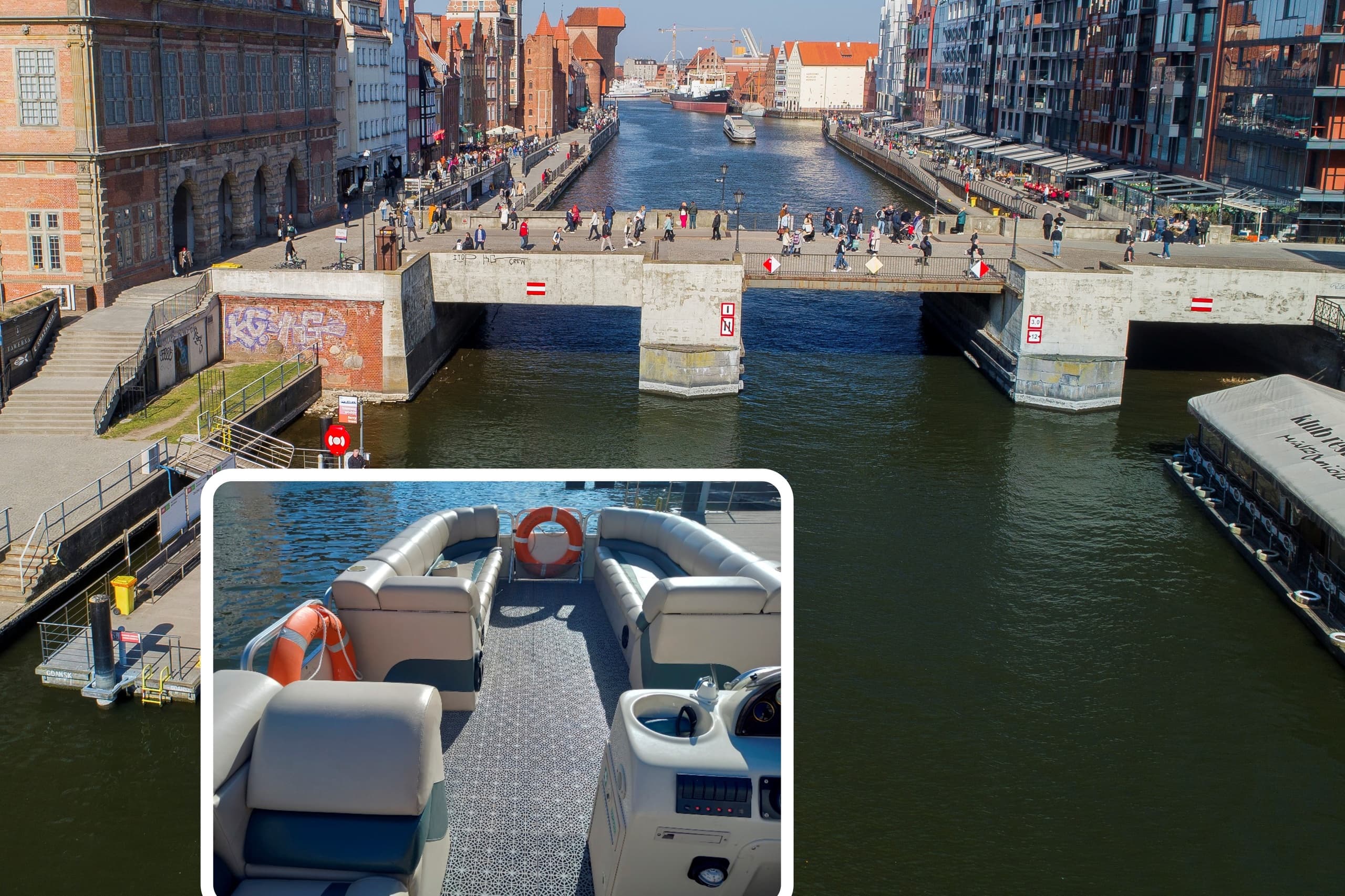 Luxury Catamaran Cruises on Gdańsk’s Motława River with Blues