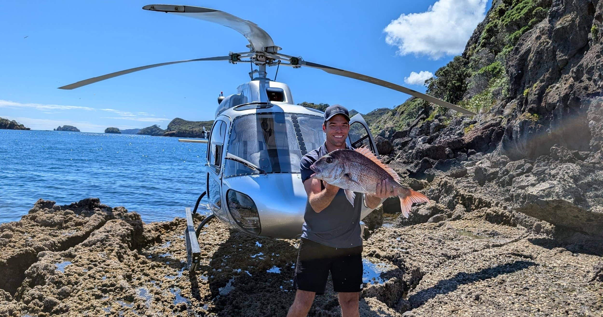 Heli-Fishing Adventure in Hauraki Gulf, Auckland