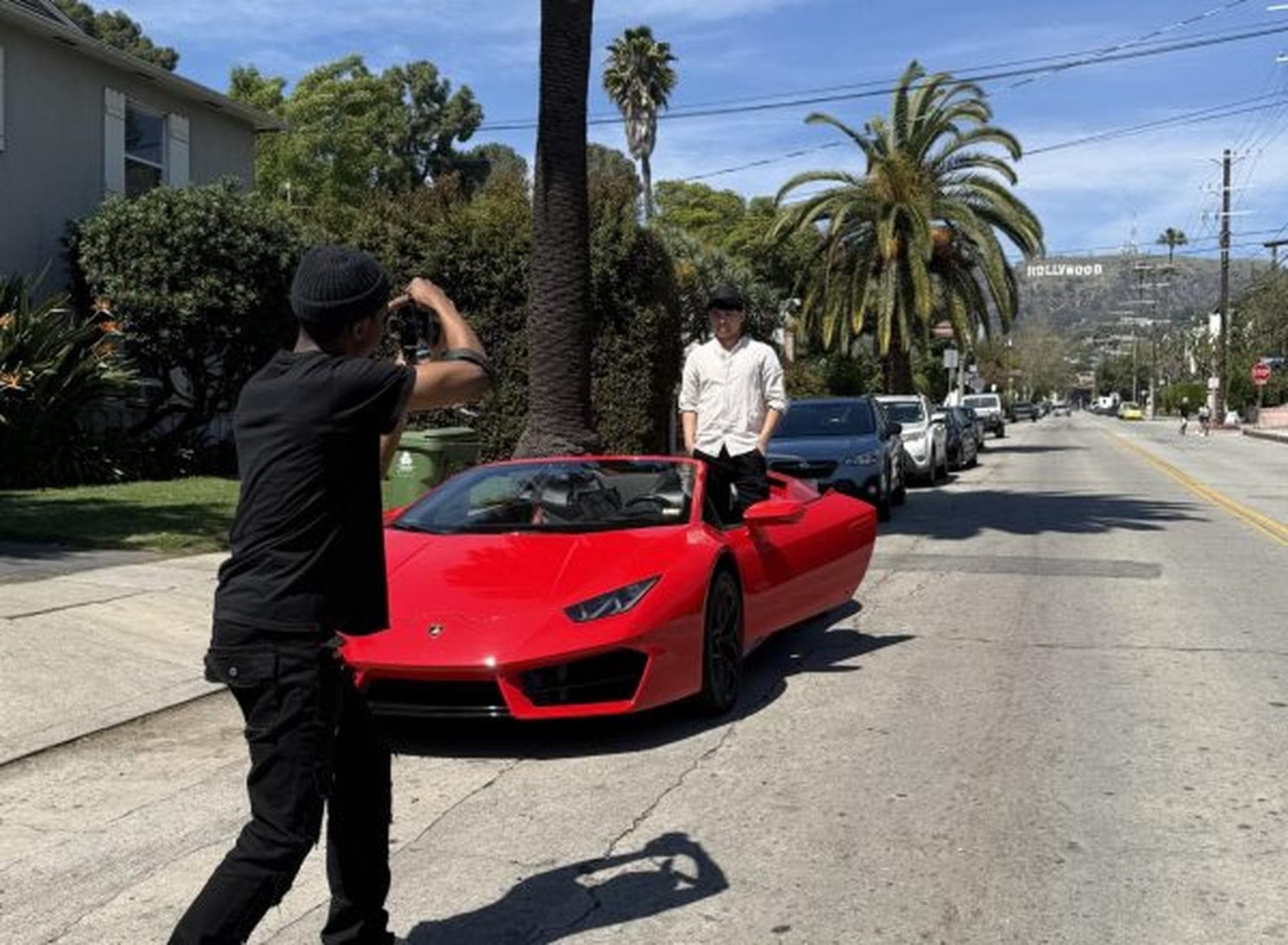 Ferrari and Lamborghini Luxury Drive through Beverly Hills for Content Creators photo 2