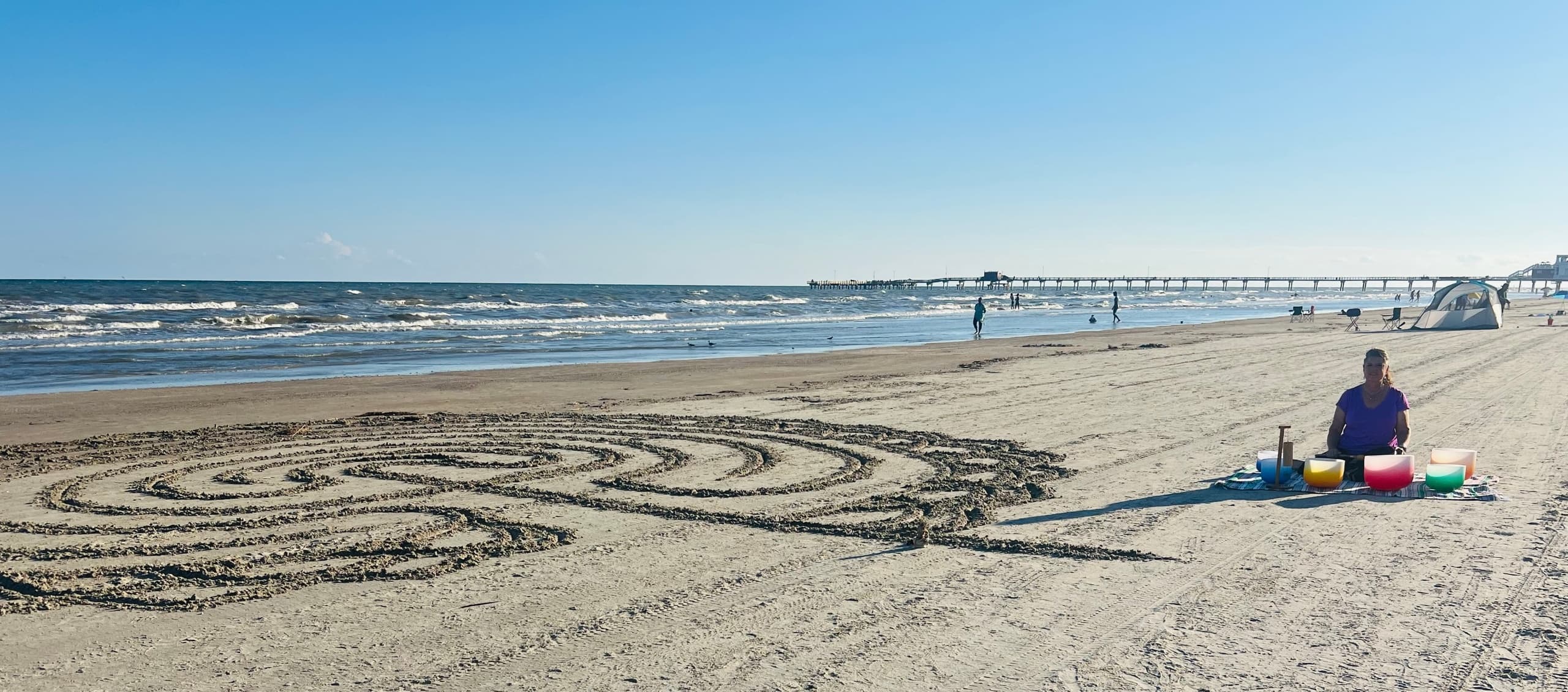Find Inner Peace with an Early Morning Sound Bath and Labyrinth Walk in Galveston