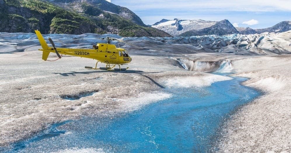 Helicopter Landing on the Herbert Glacier: Private Icefield Excursion from Juneau