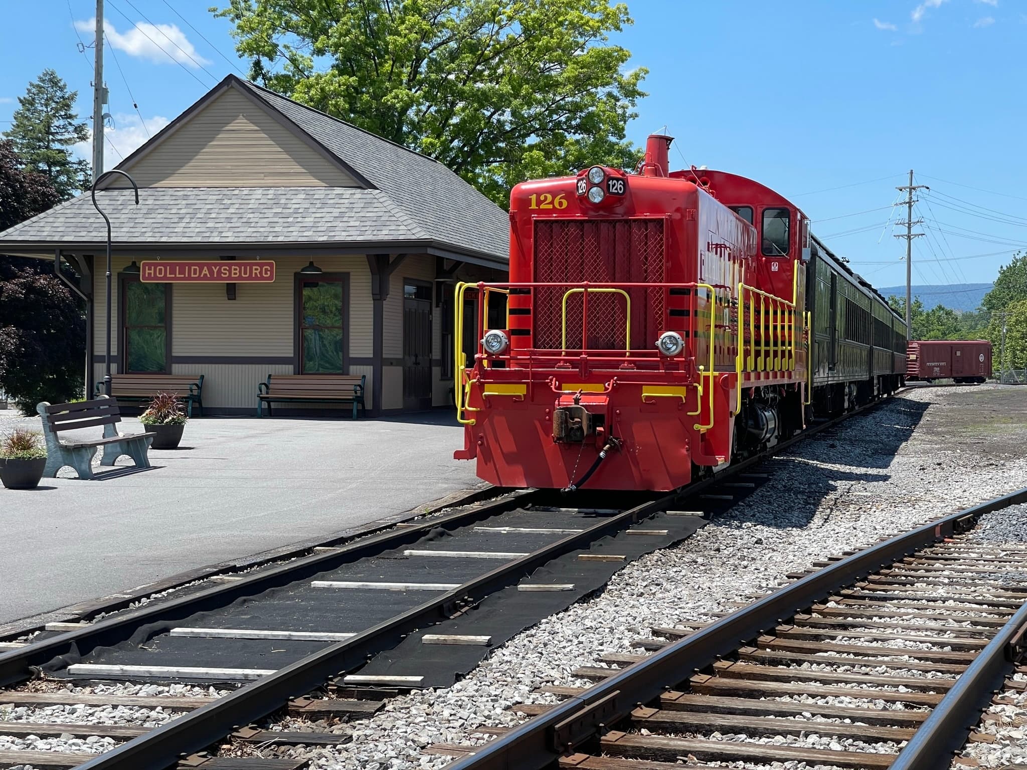 Morrison's Cove Ag Parade Train at Roaring Spring Depot
