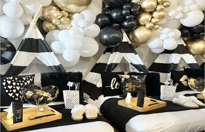Golden Glam Teepee Sleepovers in Scottsdale — Stylish Slumber Parties for Kids & Families