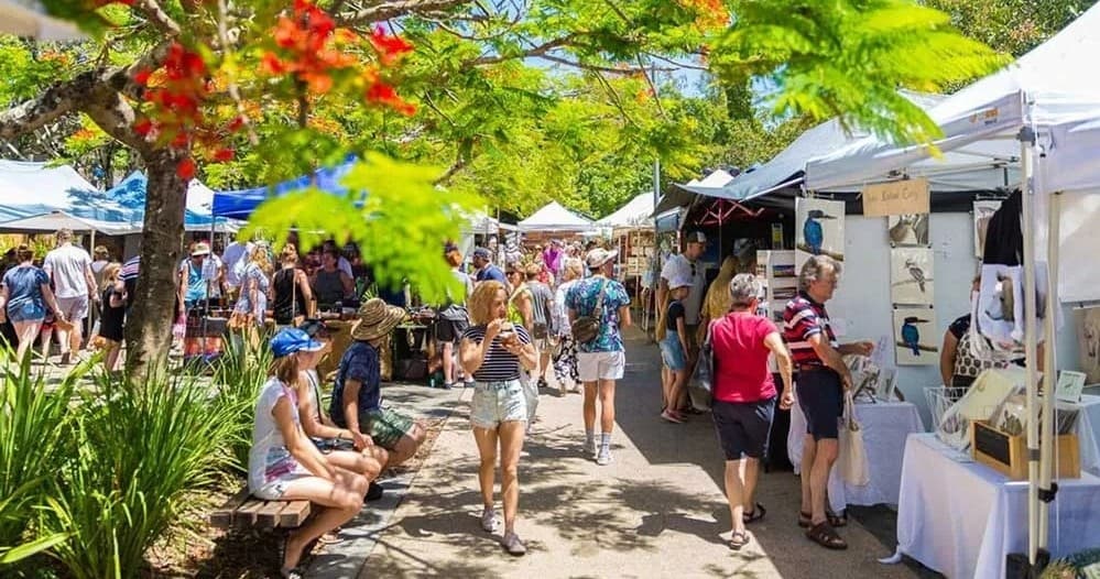 Cultural Day Trip & Coastal Views from Gold Coast with Eunundi Markets
