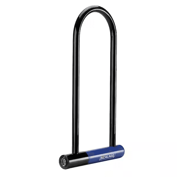 Heavy-duty U-lock securing bicycles for urban cycling