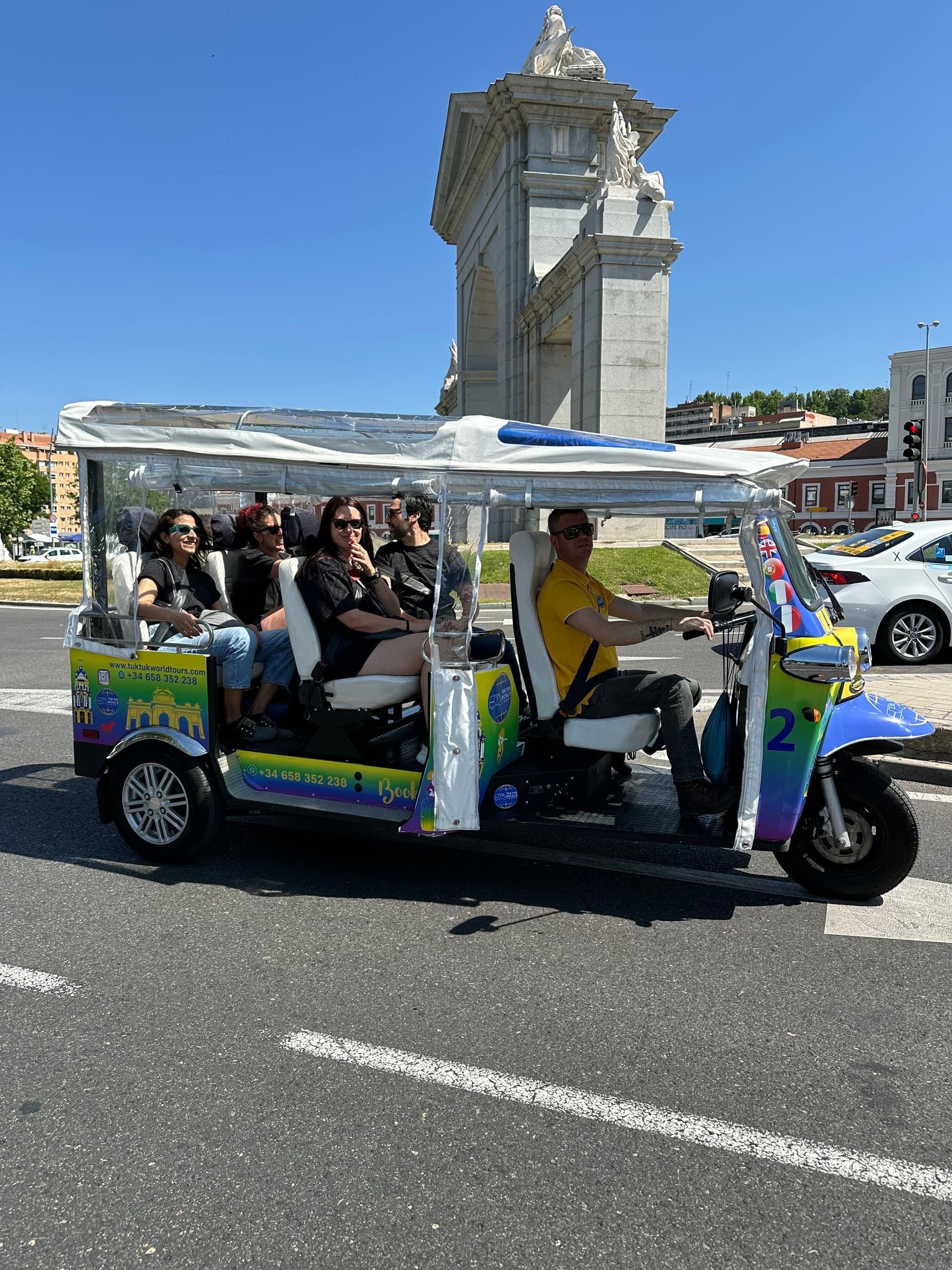 Madrid City Sights by TukTuk with TukTuk World Tours