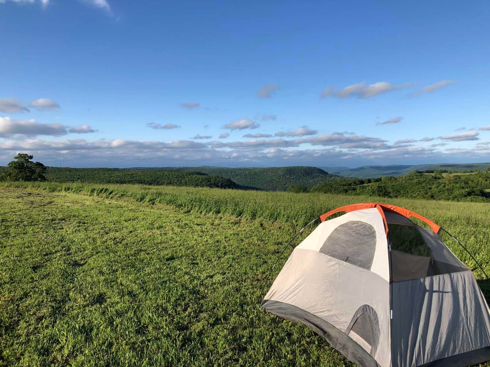 Primitive Camping at Meadow View Camp C with Wilderness Rider Buffalo Ranch