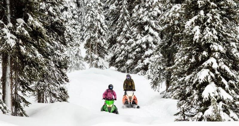Winter Snowmobile Tour at Golden Snowmobile Rentals & Tours