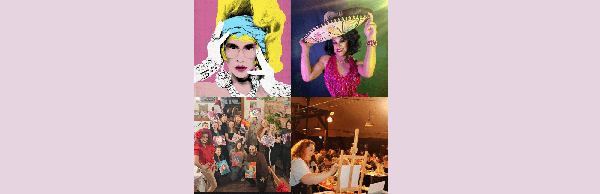 Creative Art Workshops with Drag Performances in England