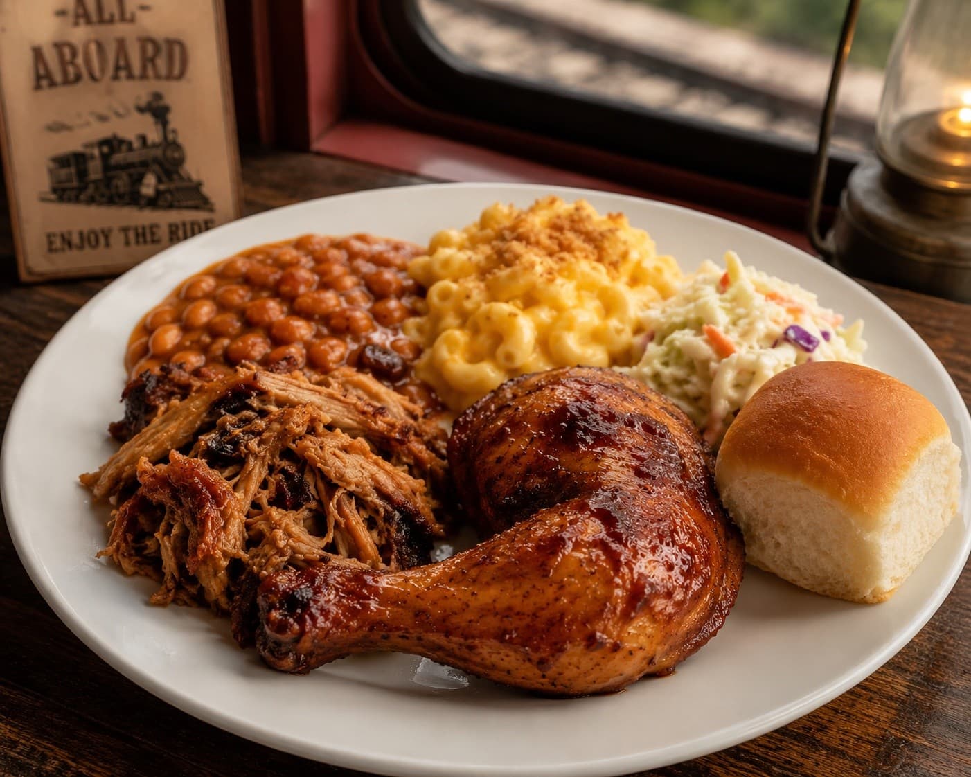 Willow BBQ Express: Scenic Evening Train Dinner from Parrish, Florida