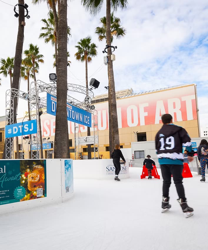 Skate & Lunch at Circle of Palms Plaza — Ice Skating and Roman-Style Pizza in San Jose