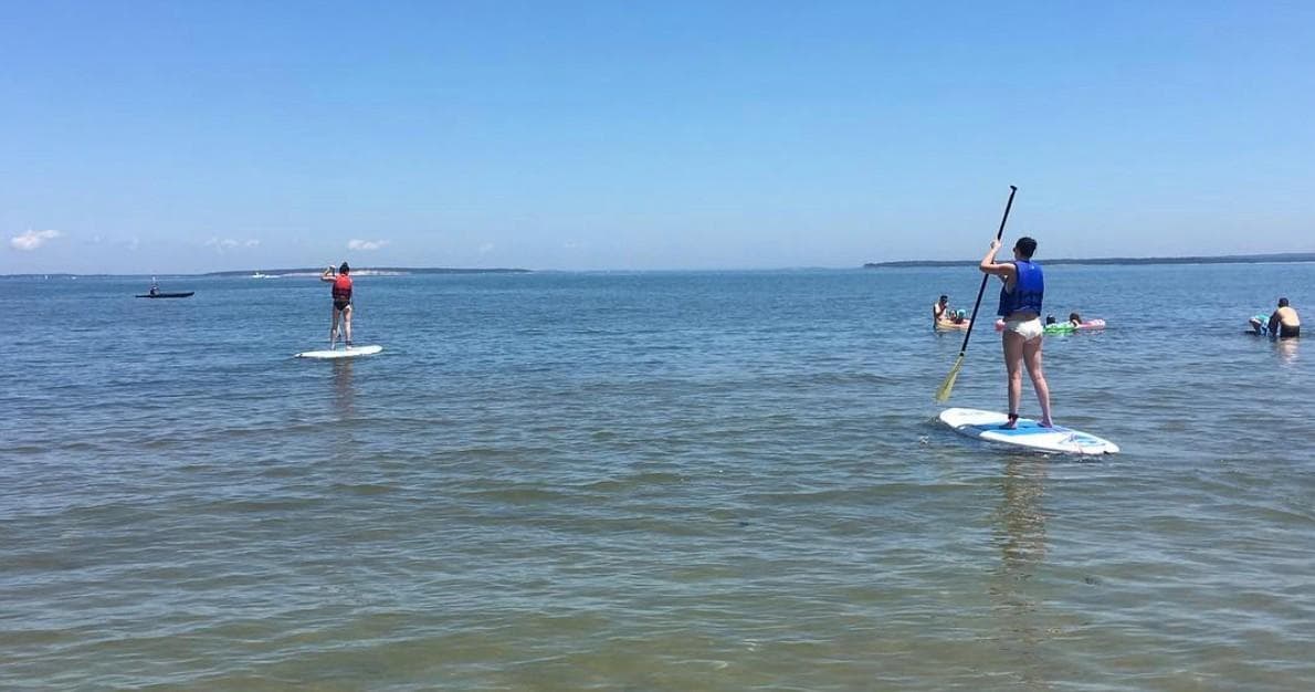P & L Watersports Paddleboarding at Indian Island Park