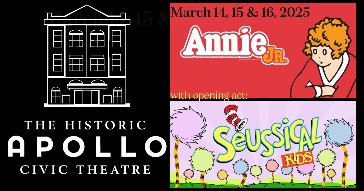 Experience Family Theater Magic at Apollo Civic Theatre in Martinsburg, WV