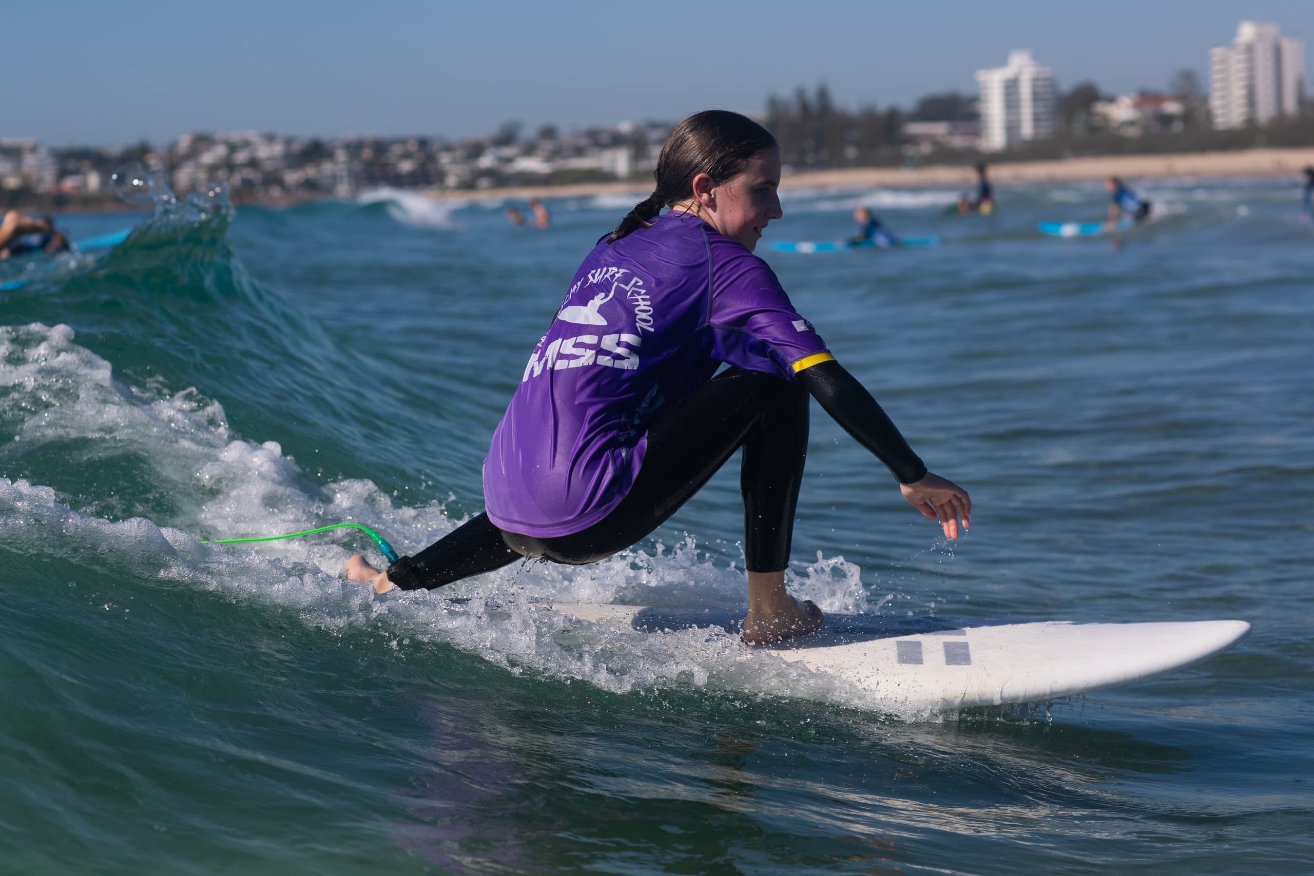 Teen Surf Lessons at Maroochy Surf School, Queensland