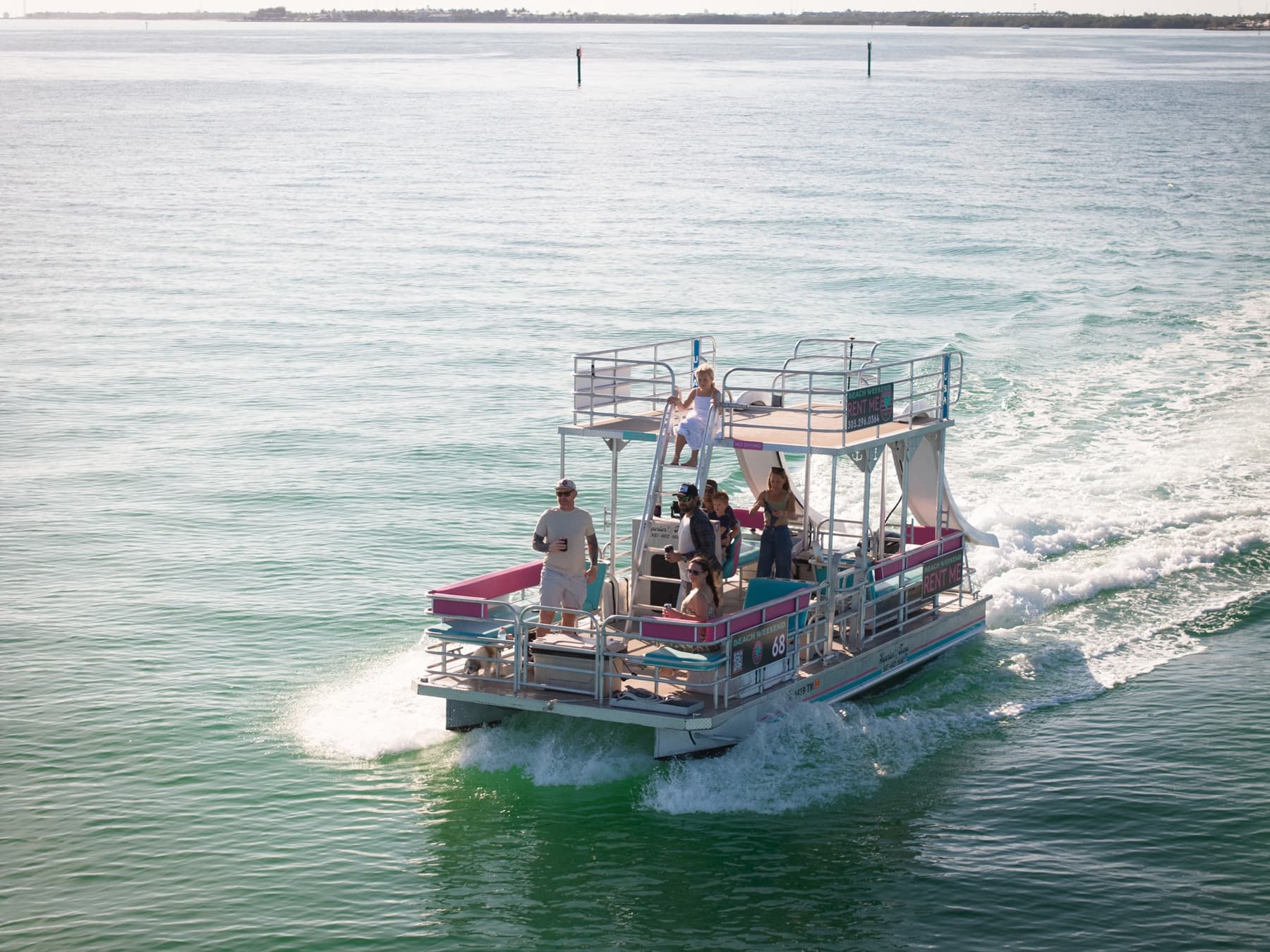 13 Passenger Double Decker Pontoon Adventure in Stock Island