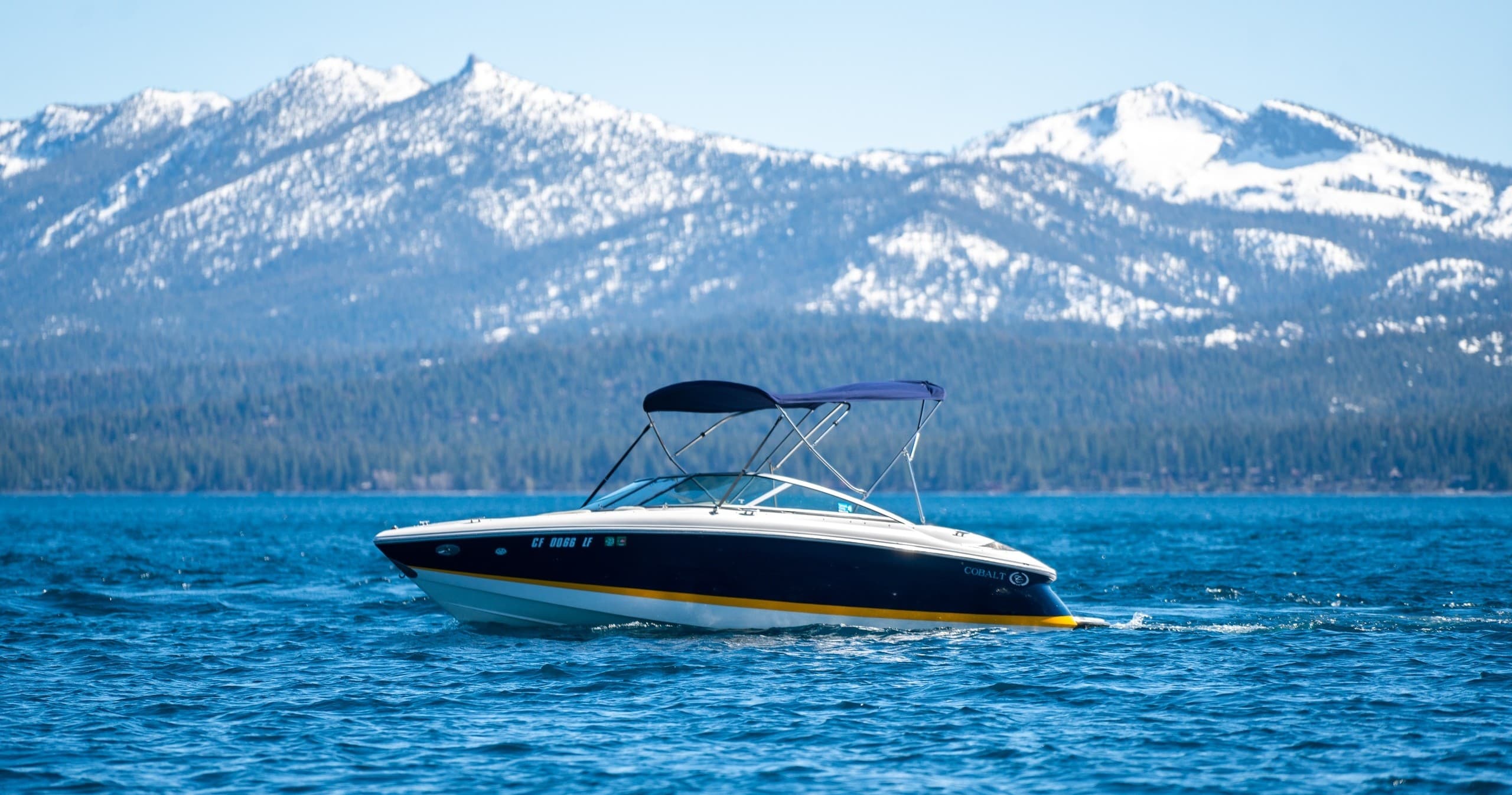 22' Cobalt Boat Adventure on Lake Tahoe in Tahoe City