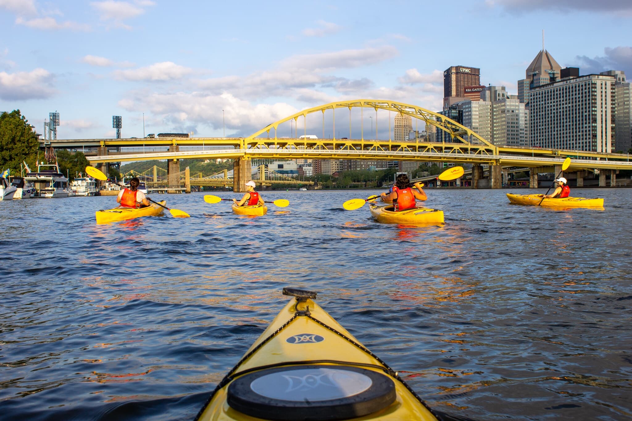 Pittsburgh Group Kayaking with Venture Outdoors