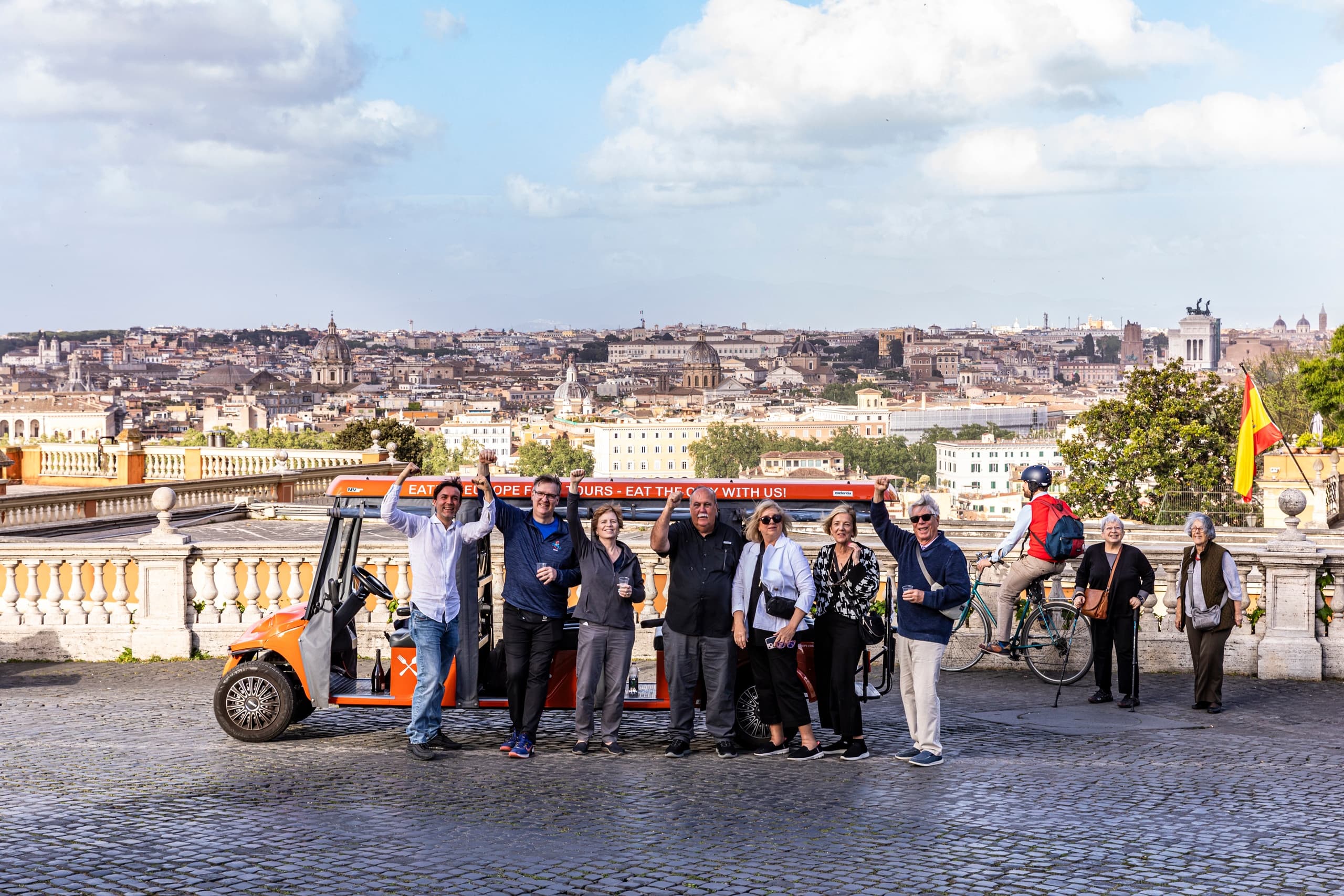 Explore Rome’s Culinary Gems on a VIP Golf Cart Food Tour