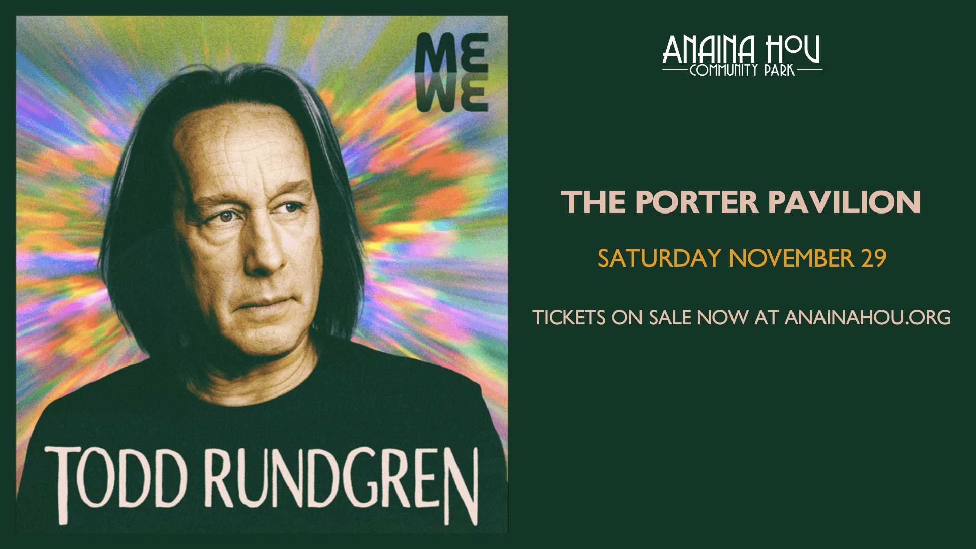Experience Todd Rundgren Live at Porter Pavilion in Kilauea: An Unforgettable Concert in Hawaii’s Outdoor Gem