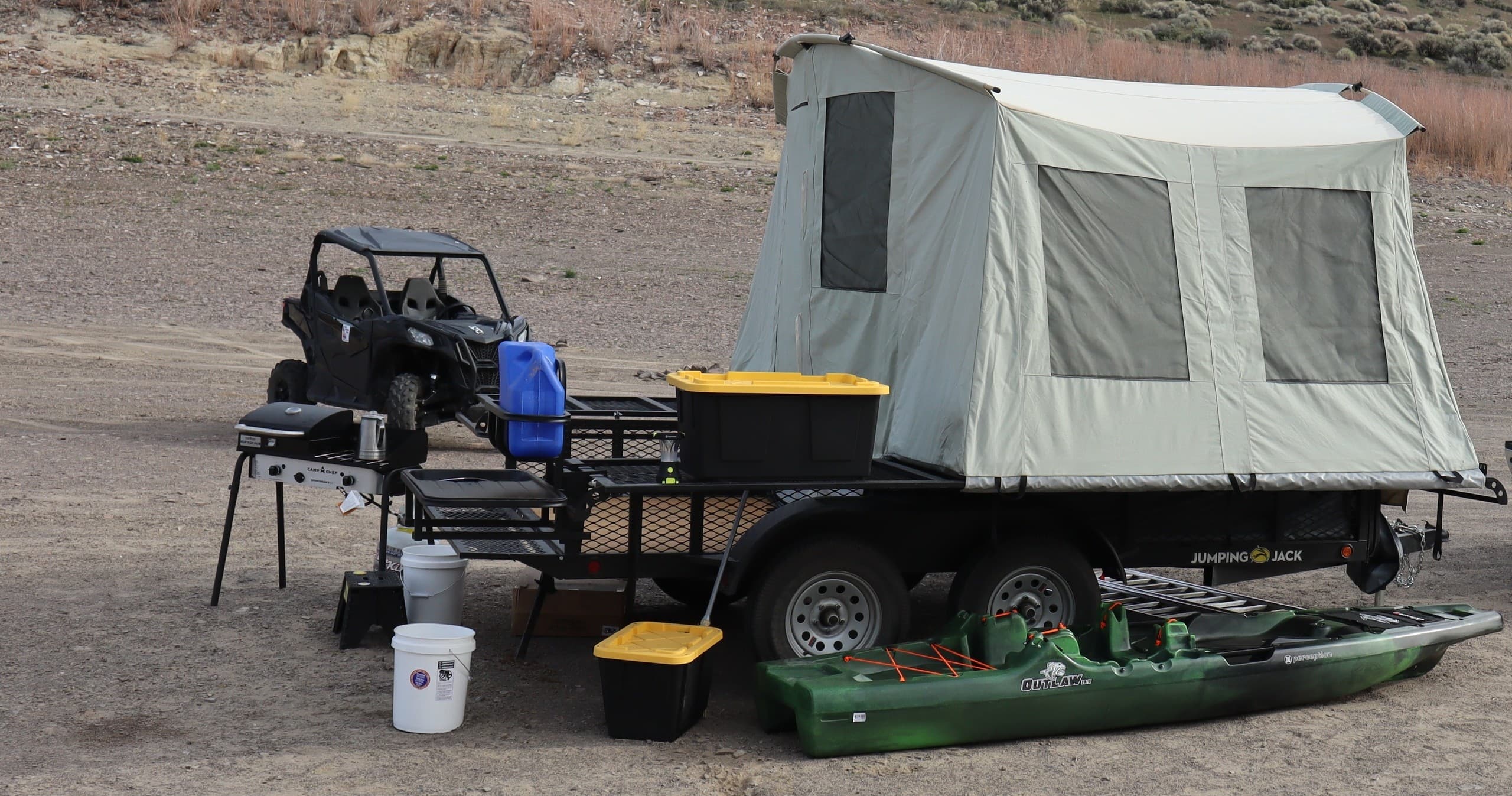 Explore Jerome, Idaho with the 6'x12' Jumping Jack Trailer