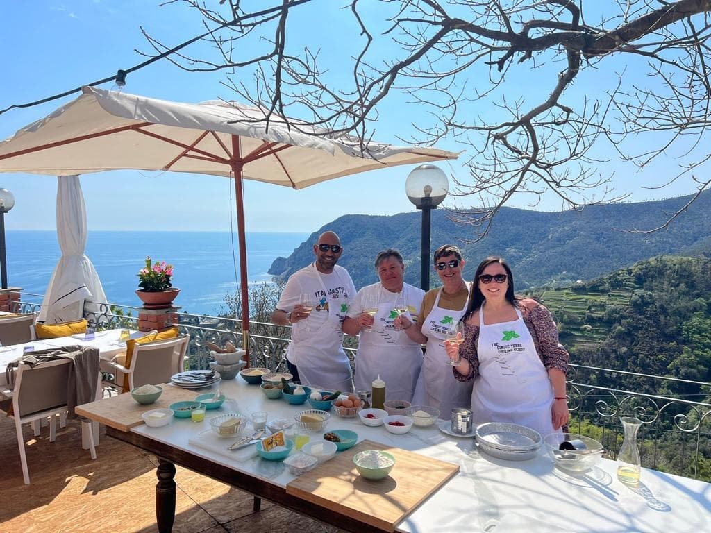 Morning Cooking Class in Monterosso: Sea-View Ligurian Cooking on a Terrace