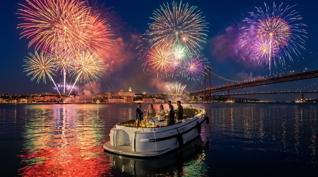 Private New Year's Eve Cruise on Lisbon's Tagus: Open Bar & Midnight Fireworks photo 2