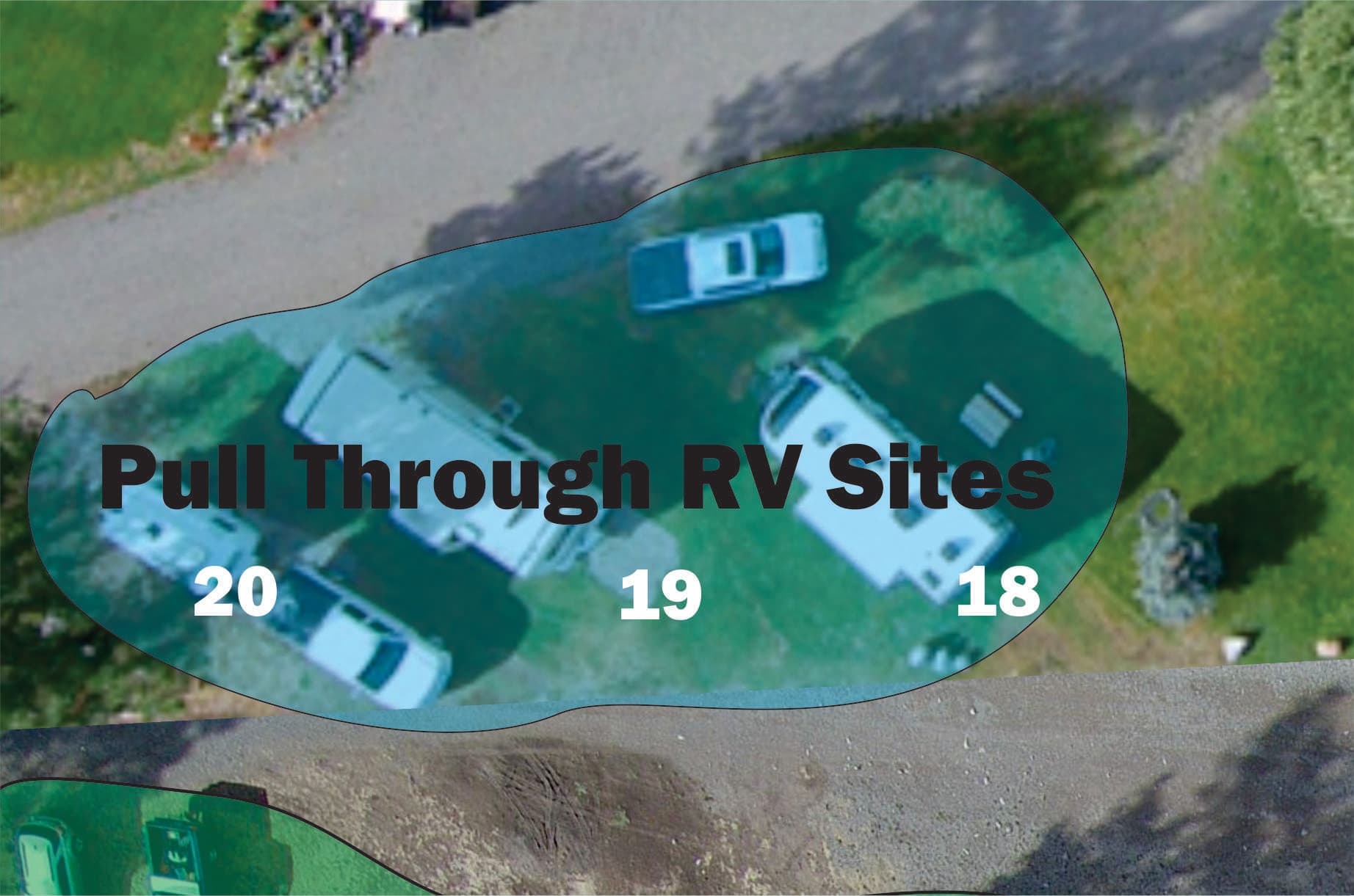 Private Pull Through RV Site in Pagosa Springs, Colorado