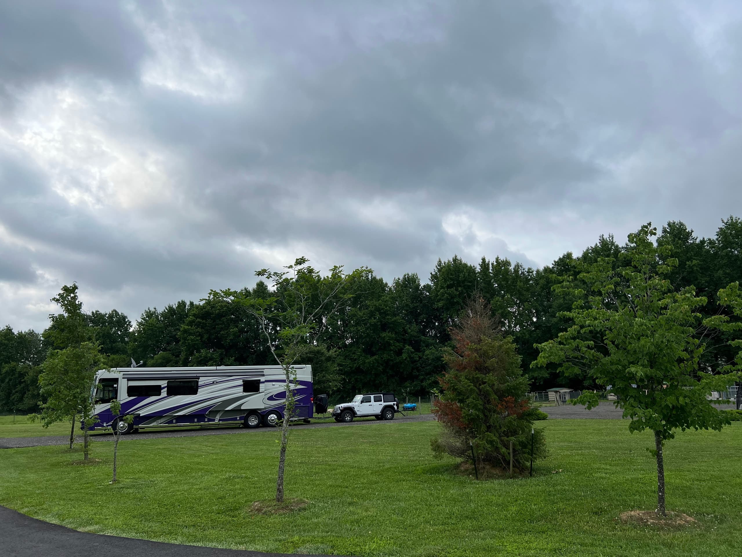 RV Campsite Adventure at Sicilia Farms, South Harrison NJ
