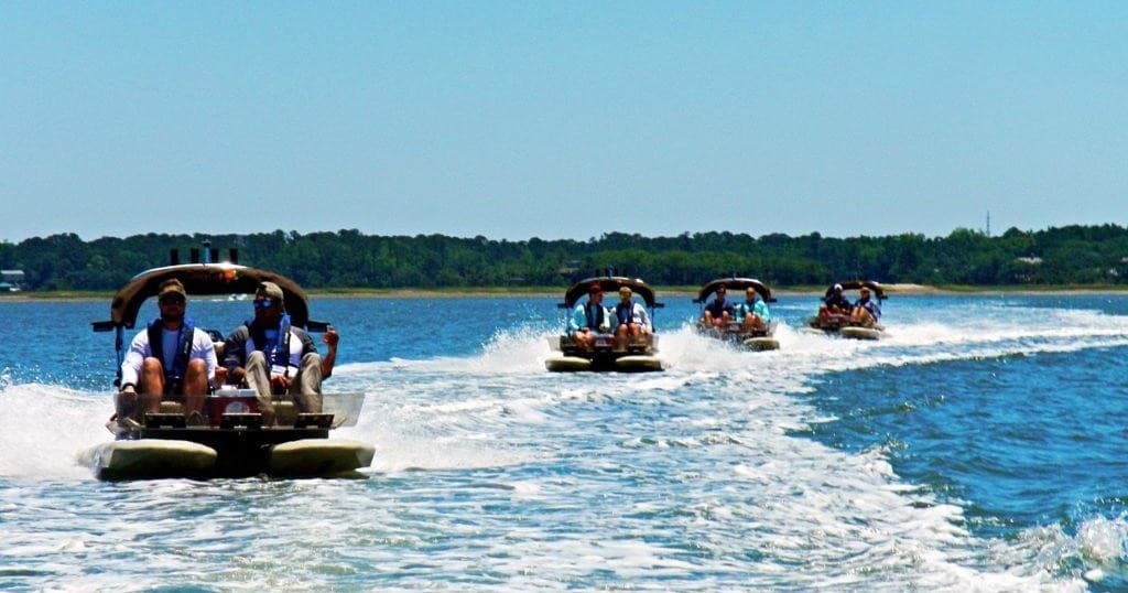 Island Skiff Adventure Tours fleet