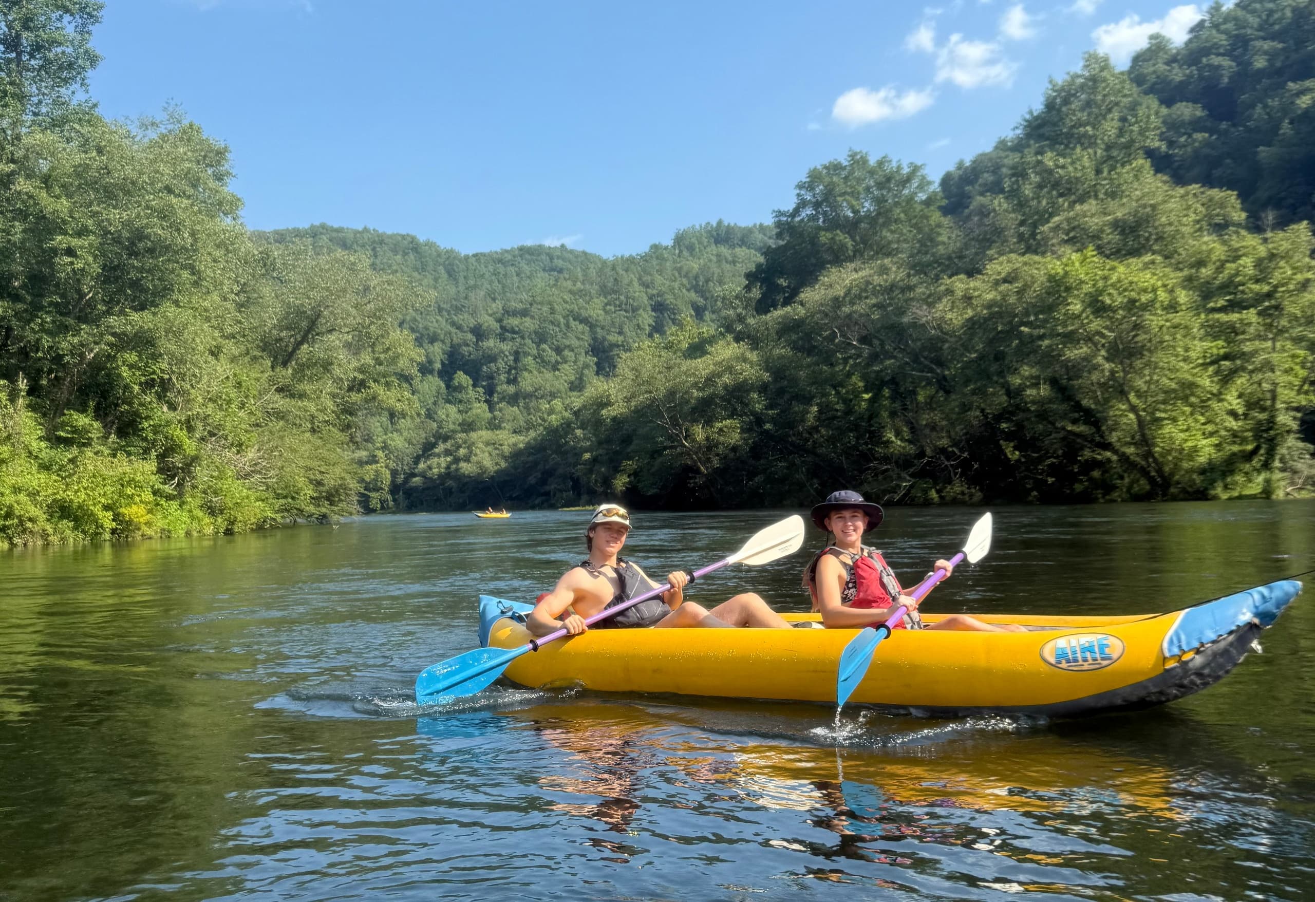 Tandem Kayak River Trip with Hiwassee Outfitters
