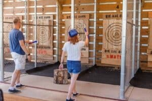 Axe Throwing Adventure at The Farm Brewery at Broad Run