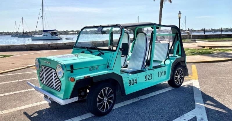 Zip a Moke Through Historic St. Augustine: Electric Rentals for Open-Air Exploration