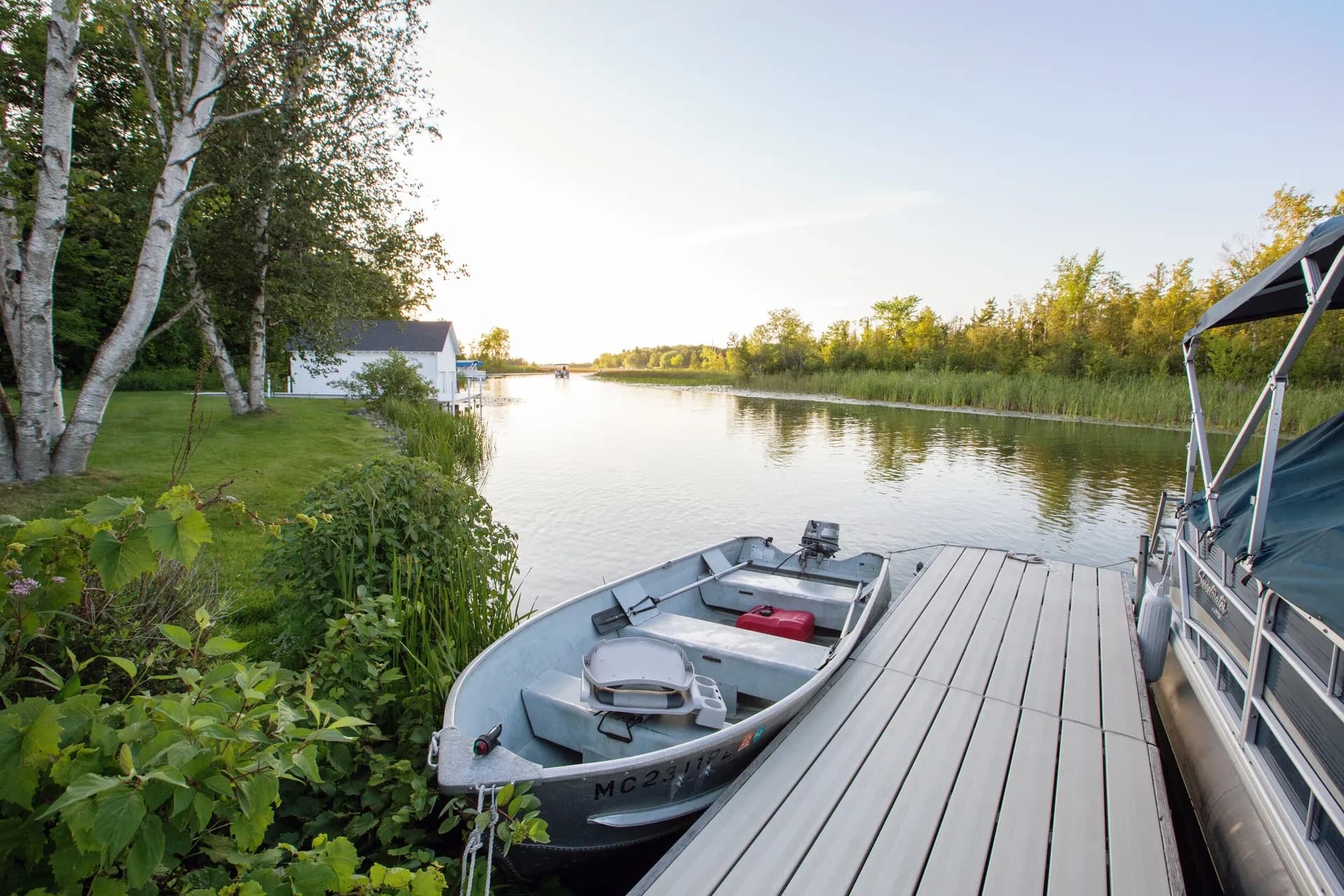 Fishing & Cruising on Lake Leelanau’s 13' John Boat