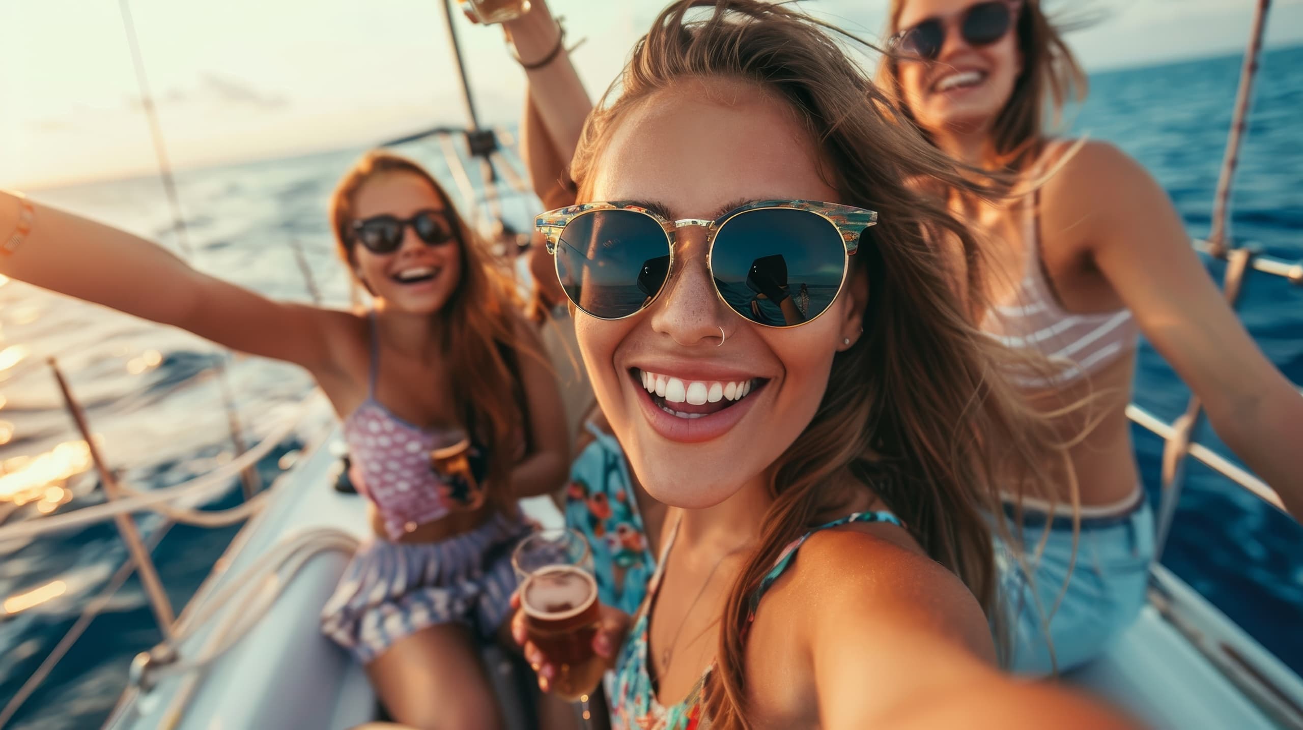 Key West Private Boat Selfies with KeyHaw