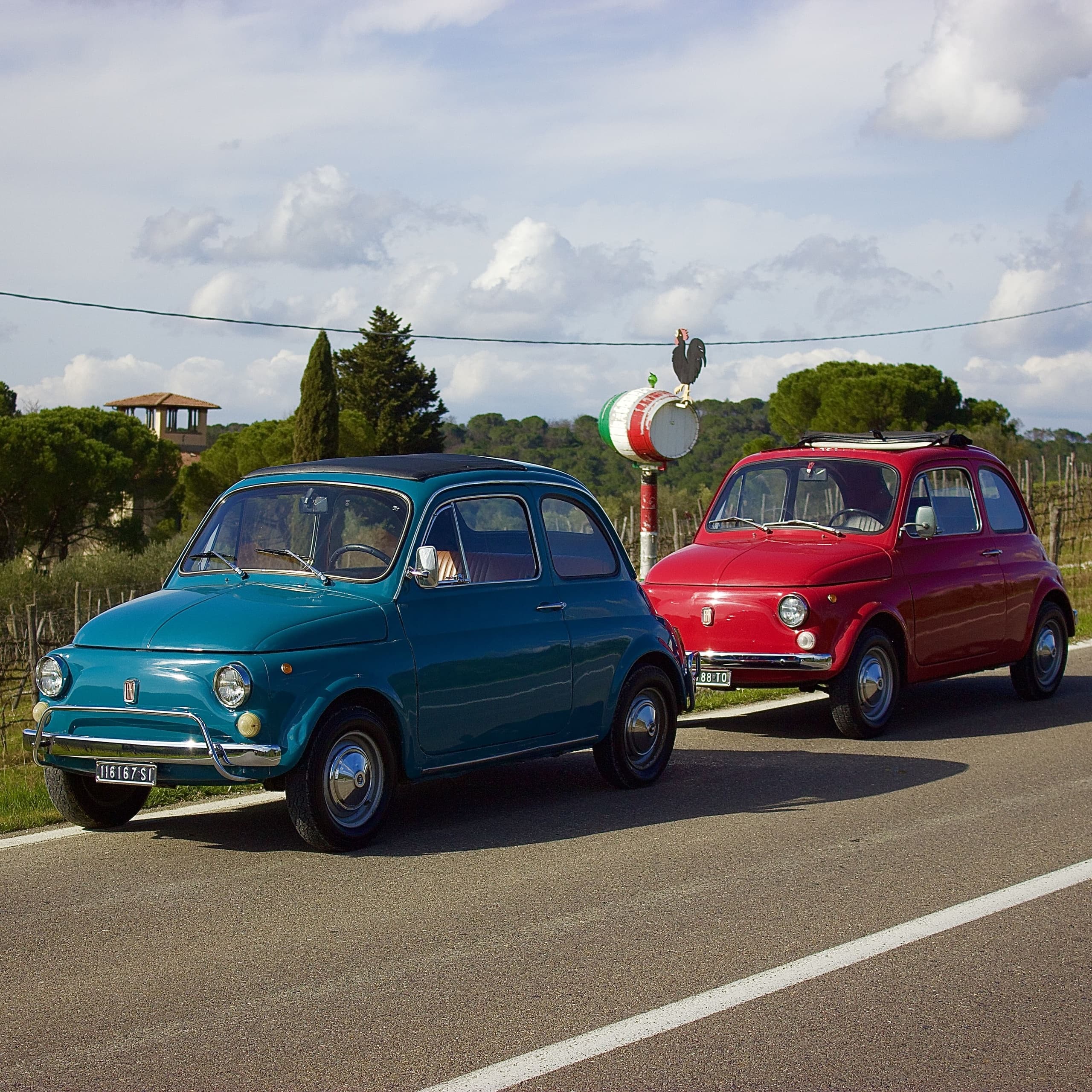 Classic Fiat 500 Wine Tour with Under The Tuscan Sun
