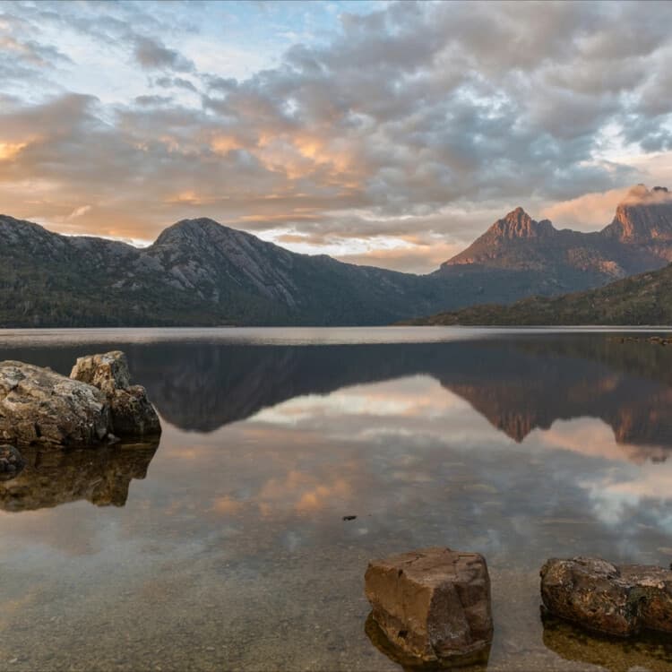 Cradle Mountain Day Tour from Launceston: Dove Lake Hikes, Pencil Pine Falls & Sheffield Murals